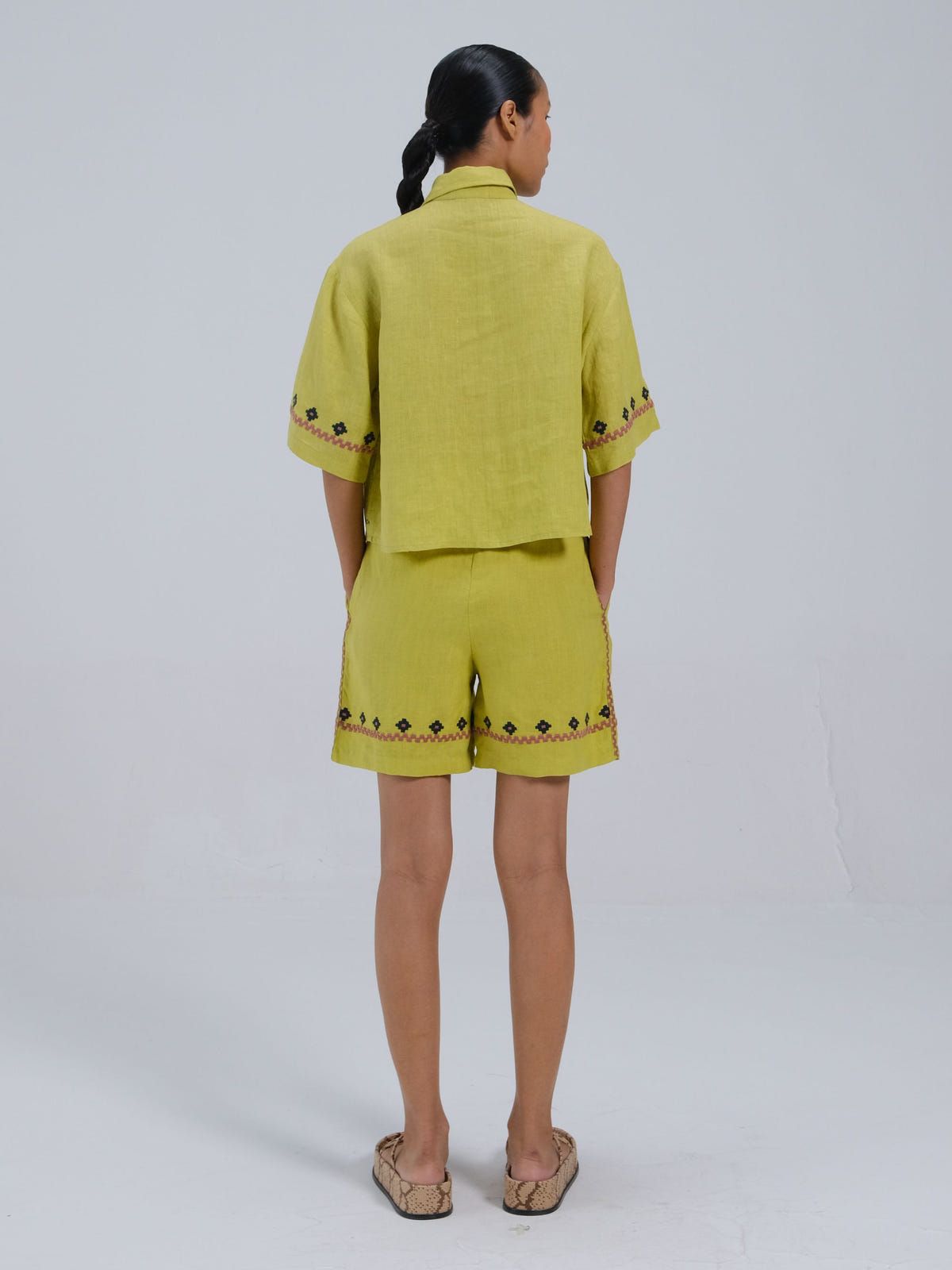 Leo Set (Ava Shirt+ Wide Leg Shorts) - image 6