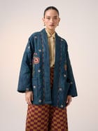 Quilted Front Open Jacket view 1