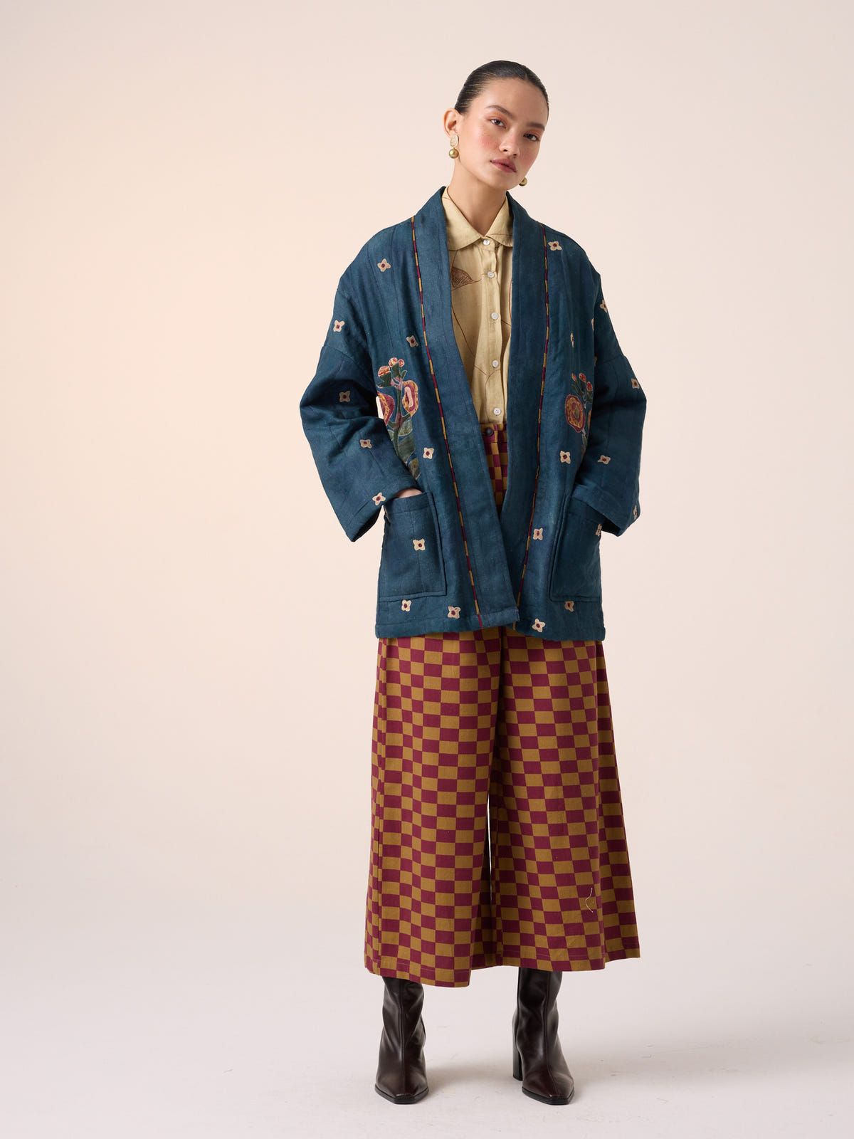 Quilted Front Open Jacket - image 5