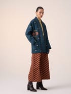 Quilted Front Open Jacket Set view 2