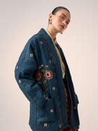 Quilted Front Open Jacket Set view 6