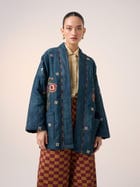Quilted Front Open Jacket Set view 7