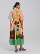 Print Blocked Dress view 4