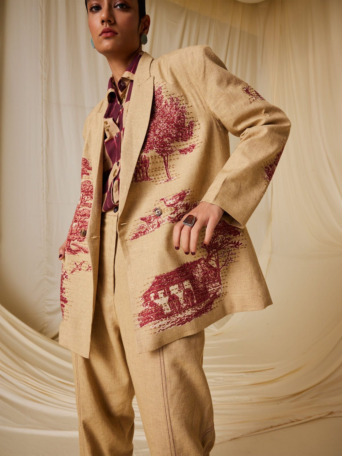 Oversized Blazer Set (Set Of 2) - image 11
