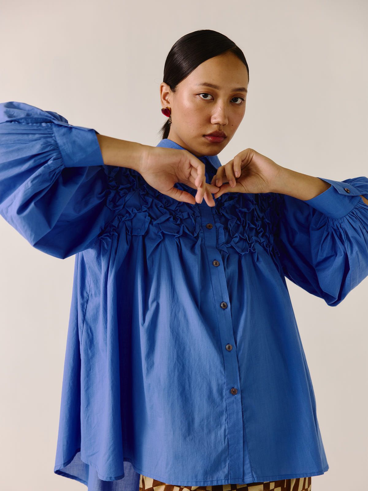 Smocked Shirt - image 7