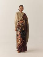 Smocked Saree + Top view 1