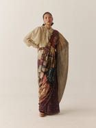 Smocked Saree + Top view 4