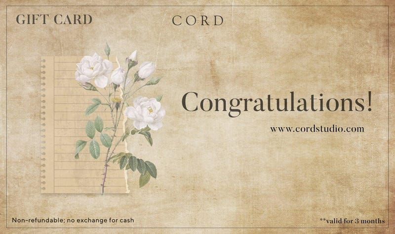 Congratulations Gift Cards