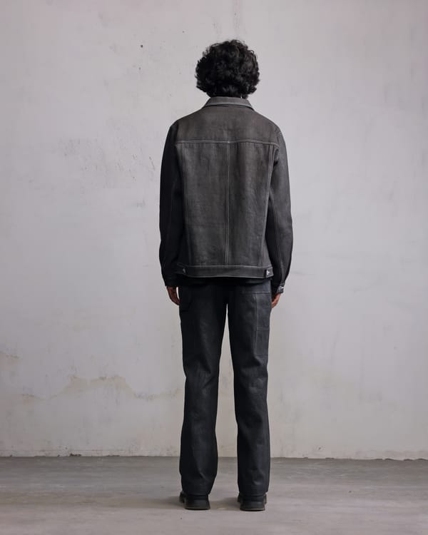 Countrymade India — Silver coated denim jacket