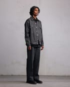 Silver coated denim jacket view 4
