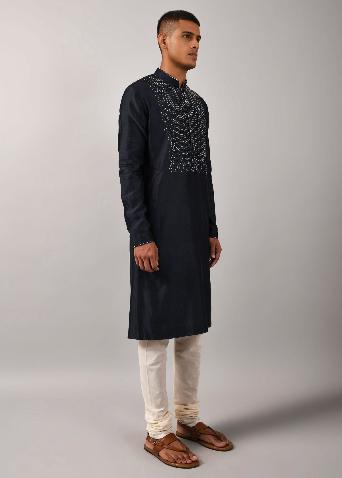 Navy Morse Code Yoke Kurta Set - image 4