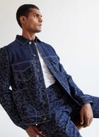 Camo-block Denim Jacket view 2