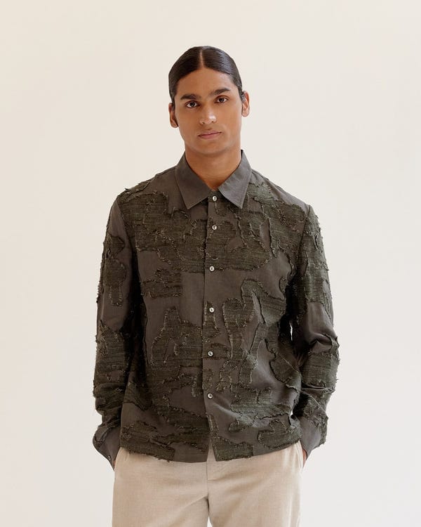 Countrymade India — Eroded Camo Overshirt