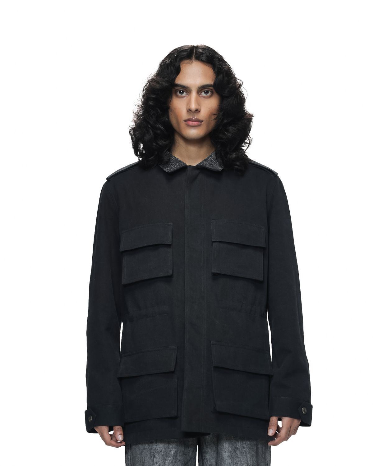 Shredded Collar Field Jacket - image 1