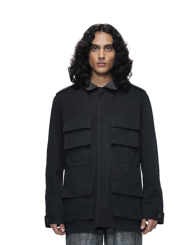Shredded Collar Field Jacket