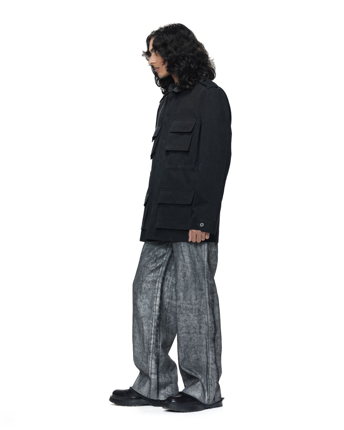 Shredded Collar Field Jacket - image 3