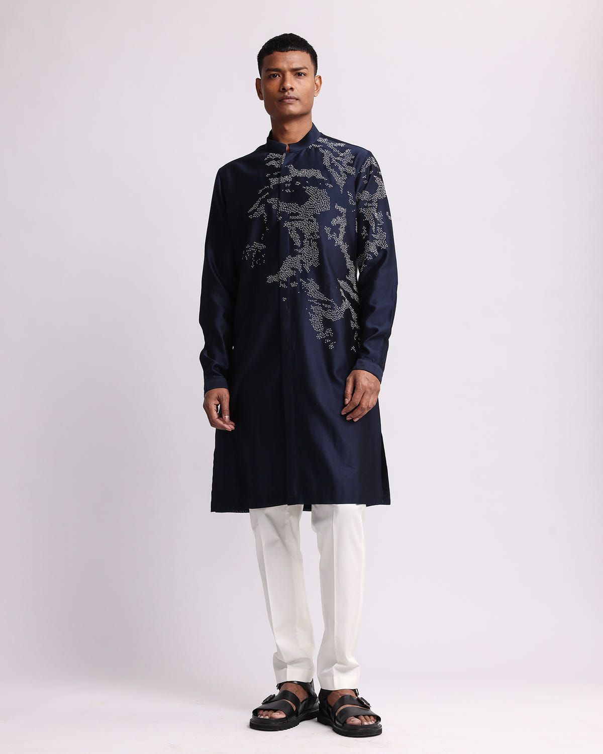 Shadow Camo Placement Kurta Set - image 3