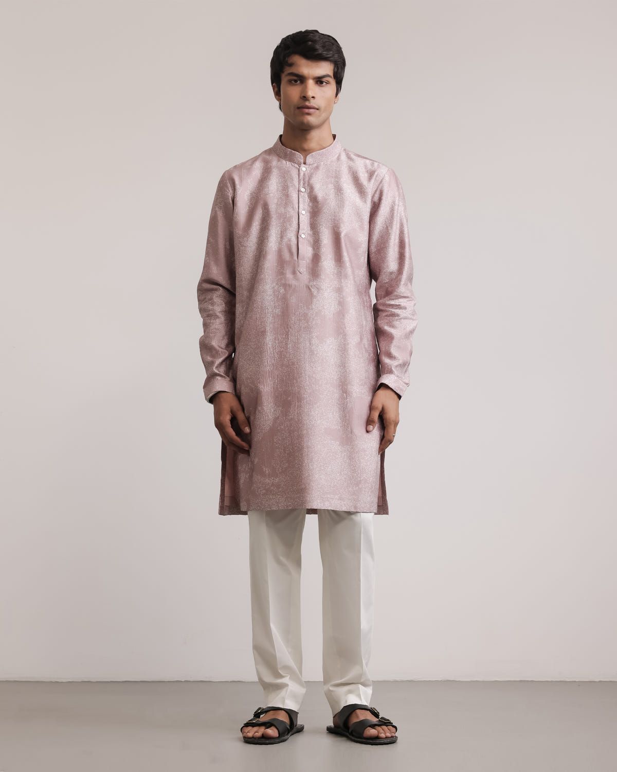 Dust Print Silk Kurta - image 1
