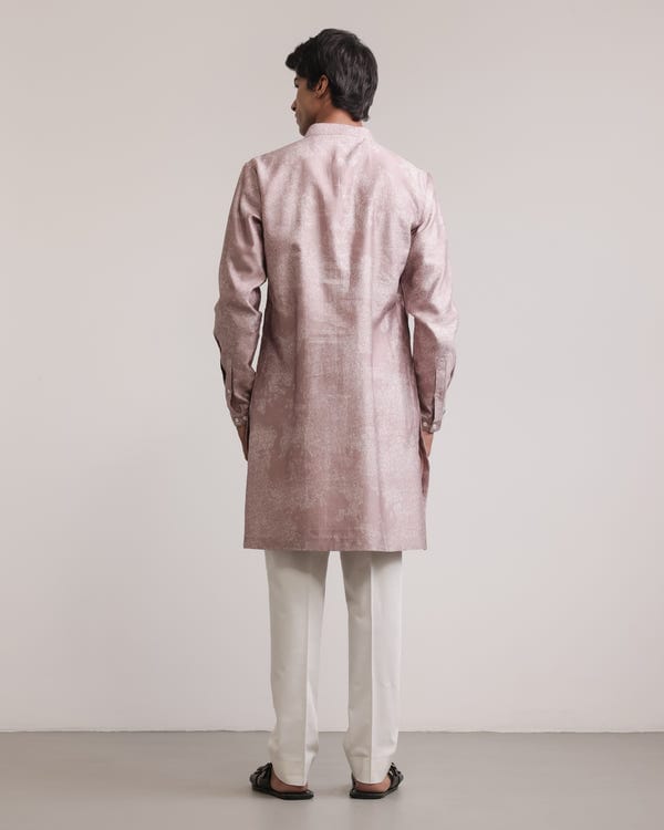 Countrymade India — Dust Print Silk Kurta