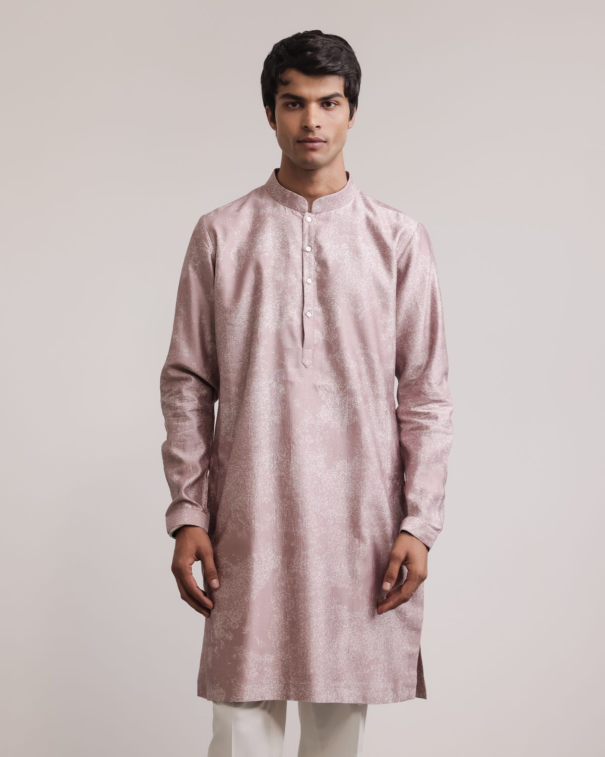 Dust Print Silk Kurta - image 3