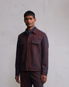 Tarnished denim jacket view 1