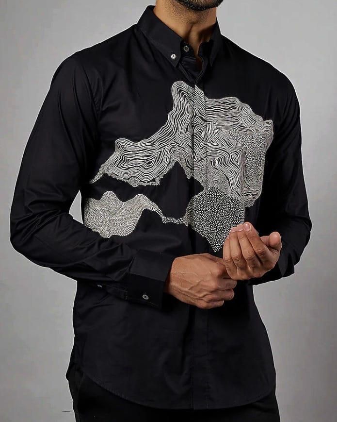 Cloud Embroidered Shirt - image 1