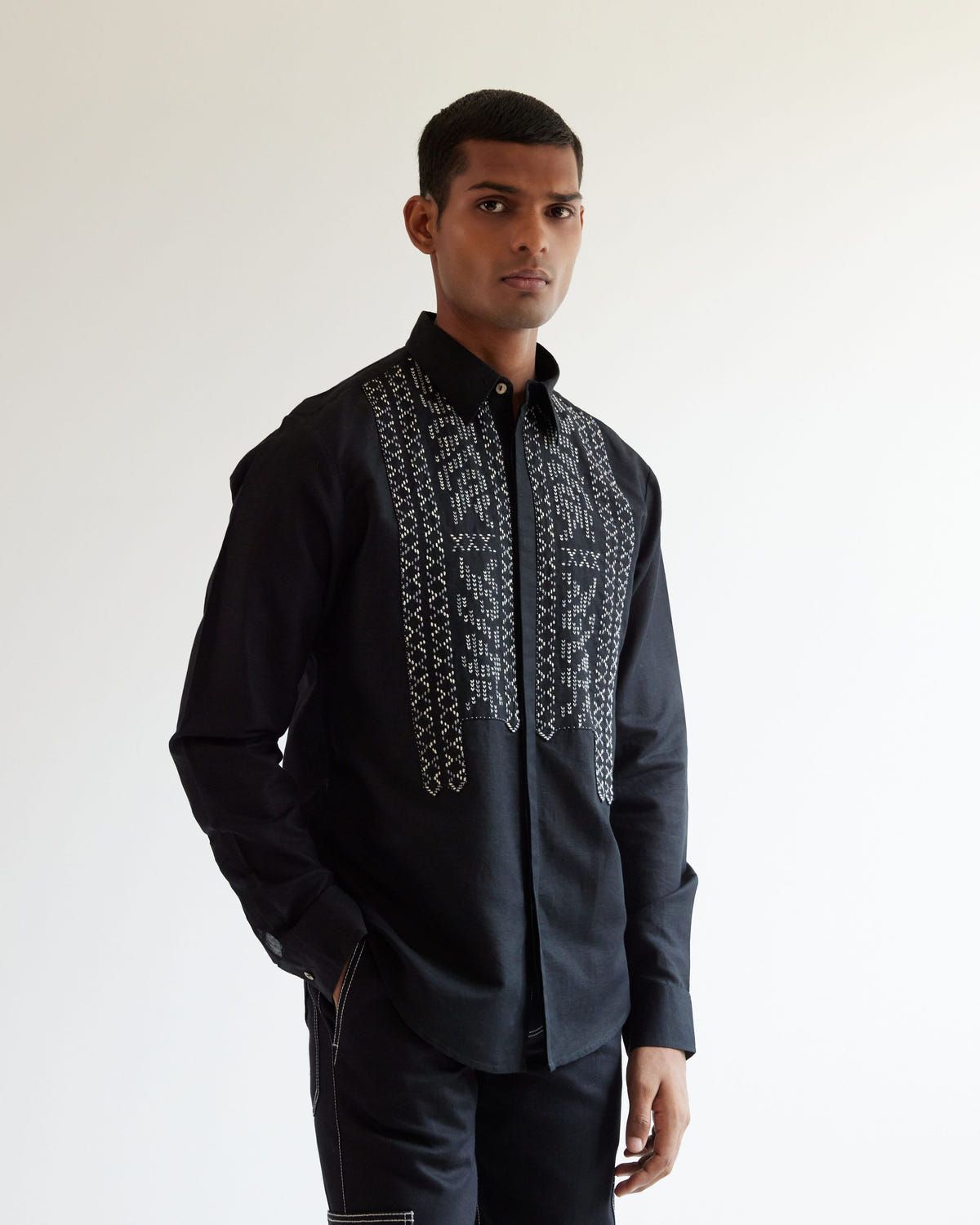 Asymmetric Yoke Shirt - image 1