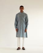 Black Hole Embroidery Kurta Set view 1