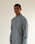 Black Hole Embroidery Kurta Set view 2