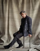 Aboriginal Linen Double-breasted Blazer view 1