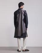 Torn Canvas Appliqué Kurta Set view 2