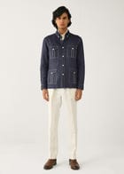 Linen denim Overshirt view 2