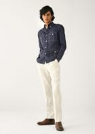 Linen denim Overshirt view 5