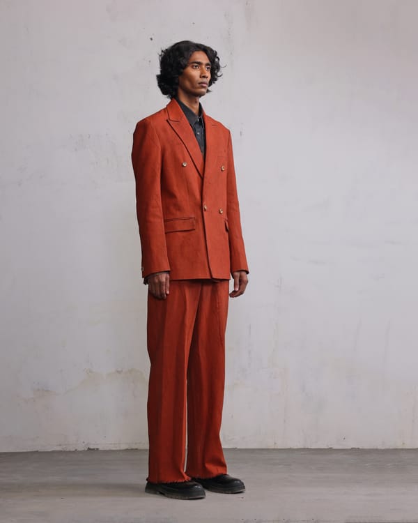 Countrymade India — Eroded Double Breasted blazer