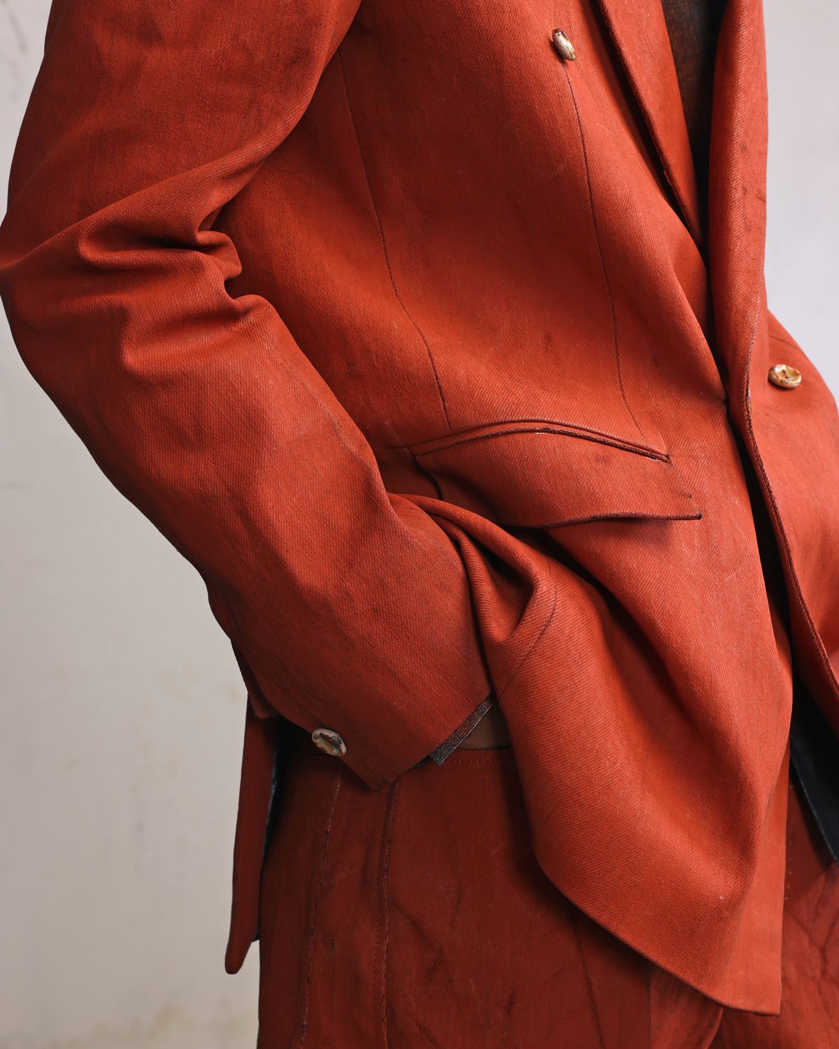 Eroded Double Breasted blazer - image 5