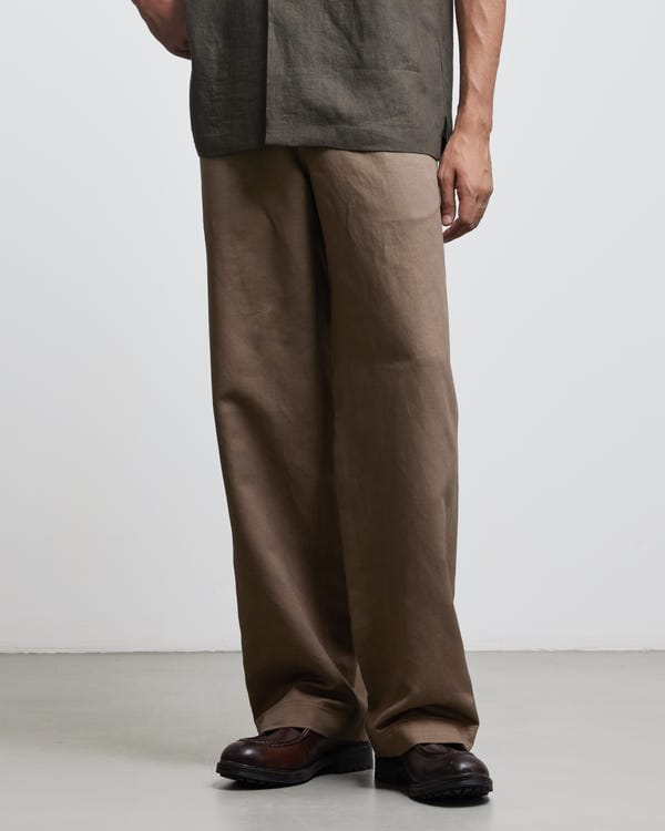 Countrymade India — BROWN CARPENTER TROUSERS