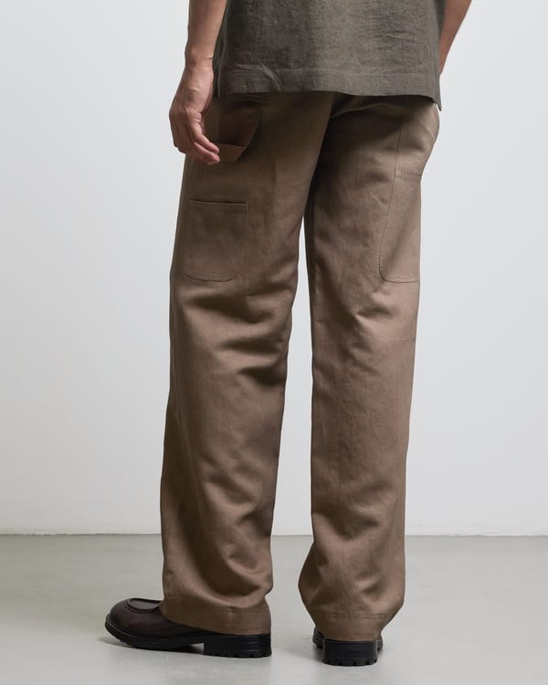 Countrymade India — BROWN CARPENTER TROUSERS
