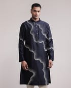 Halo Trail Embroidered Kurta Set view 2
