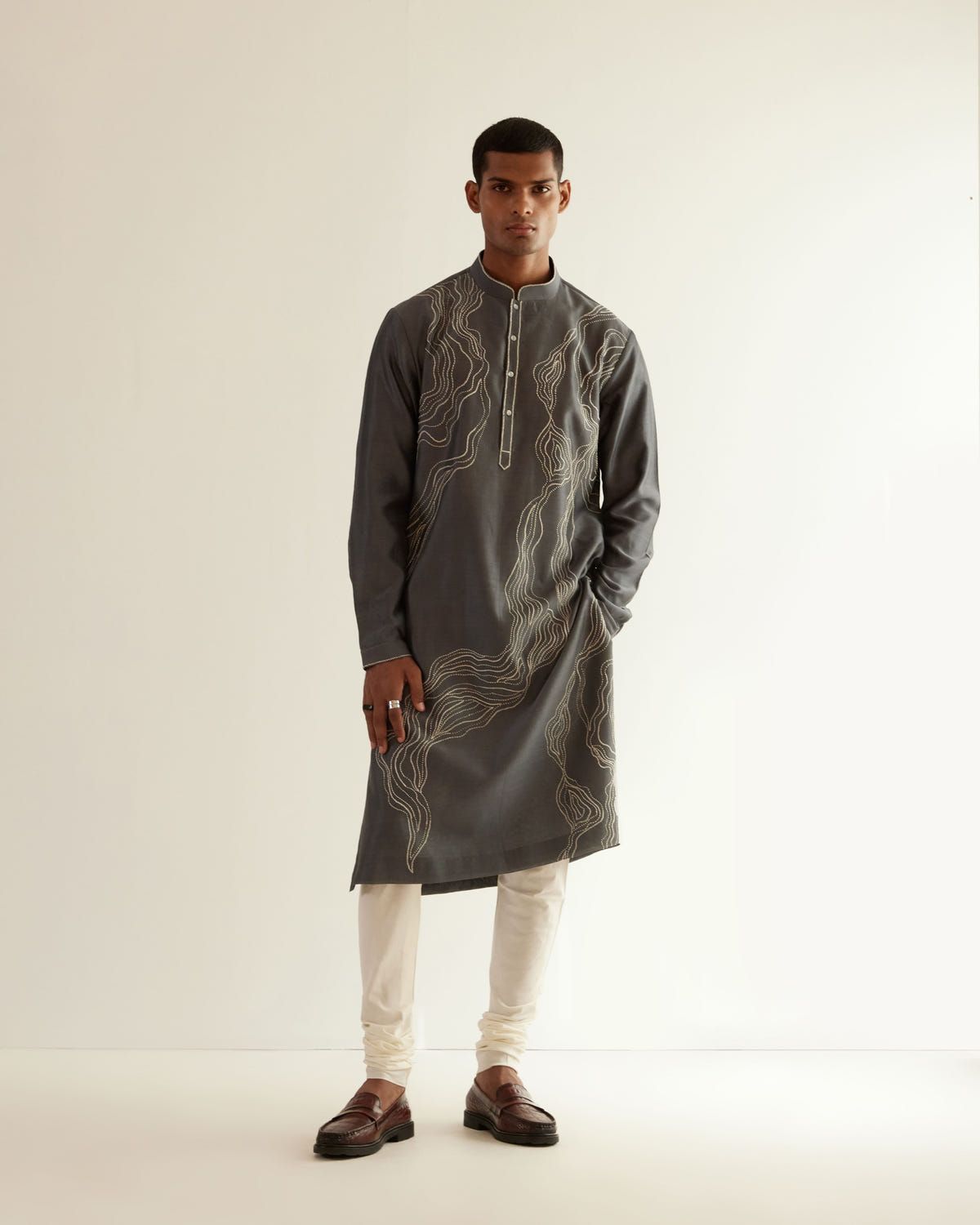 Infinity Embroidered Kurta Set - image 1