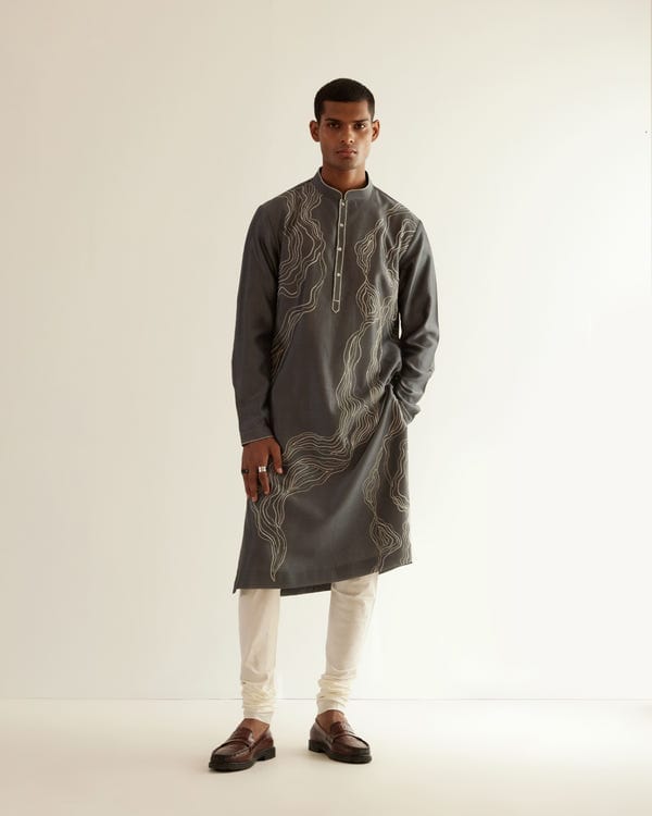 Countrymade India — Infinity Embroidered Kurta Set