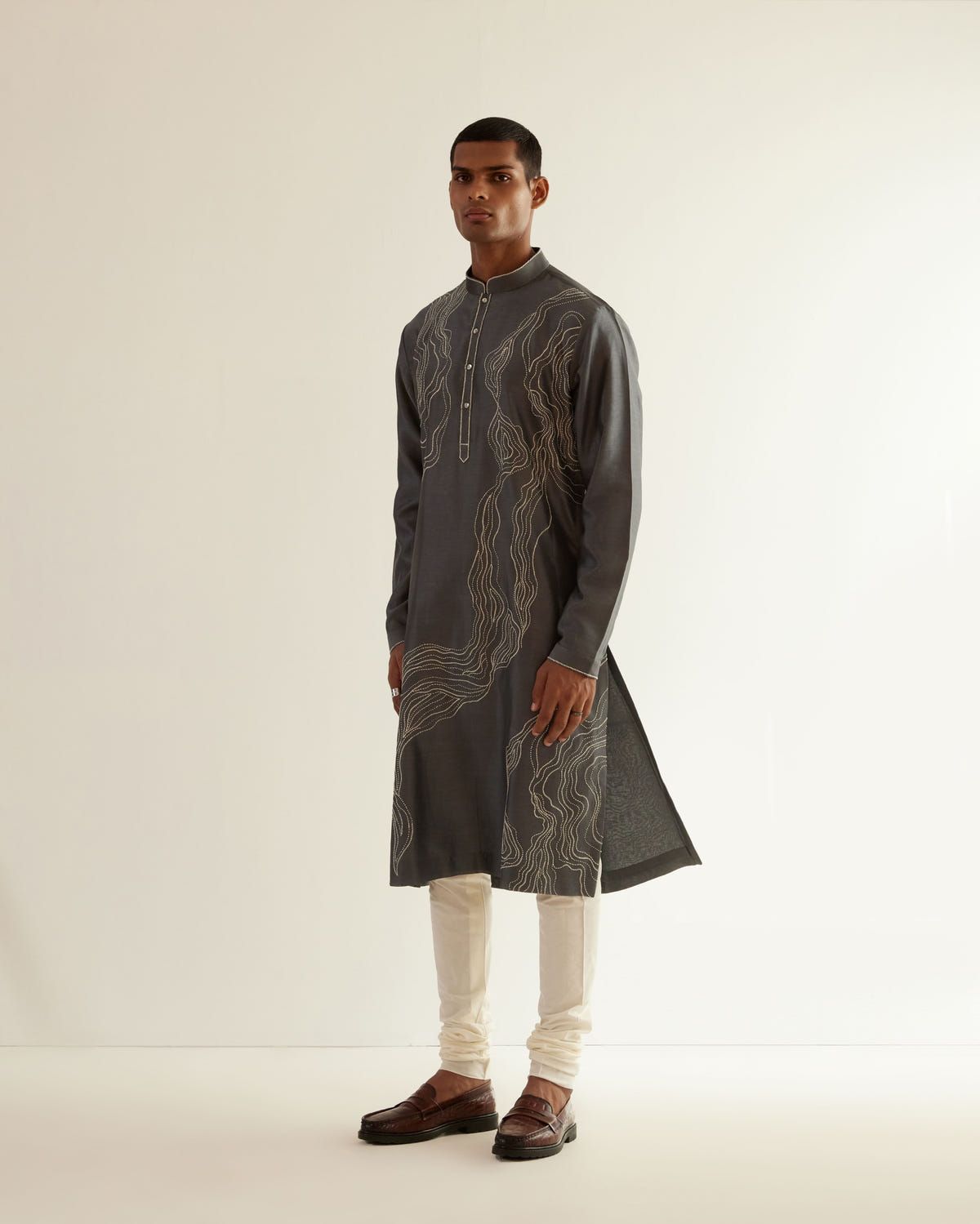 Infinity Embroidered Kurta Set - image 3