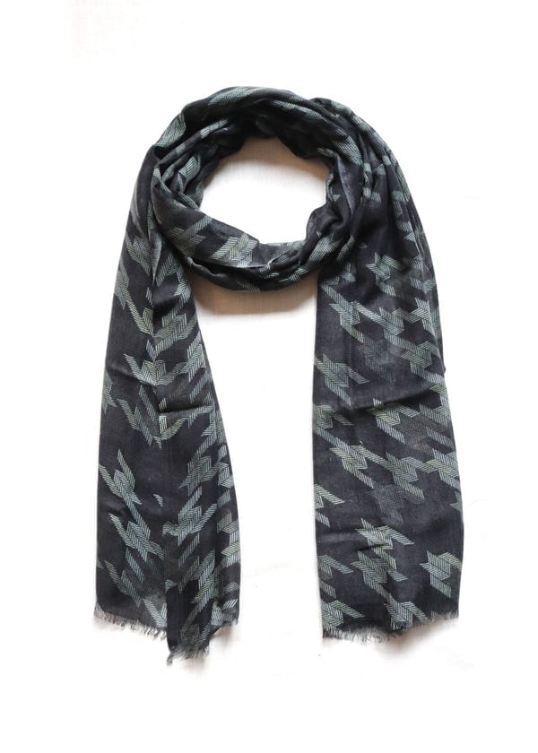 Countrymade India — Houndstooth Print Scarf