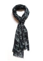 Houndstooth Print Scarf view 5