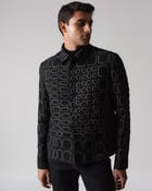 Hand-Cut Hand Applique Shadow Block Jacket view 1