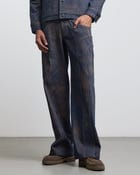 BAUHAUS COATED PATCHWORK DENIM PANTS view 1