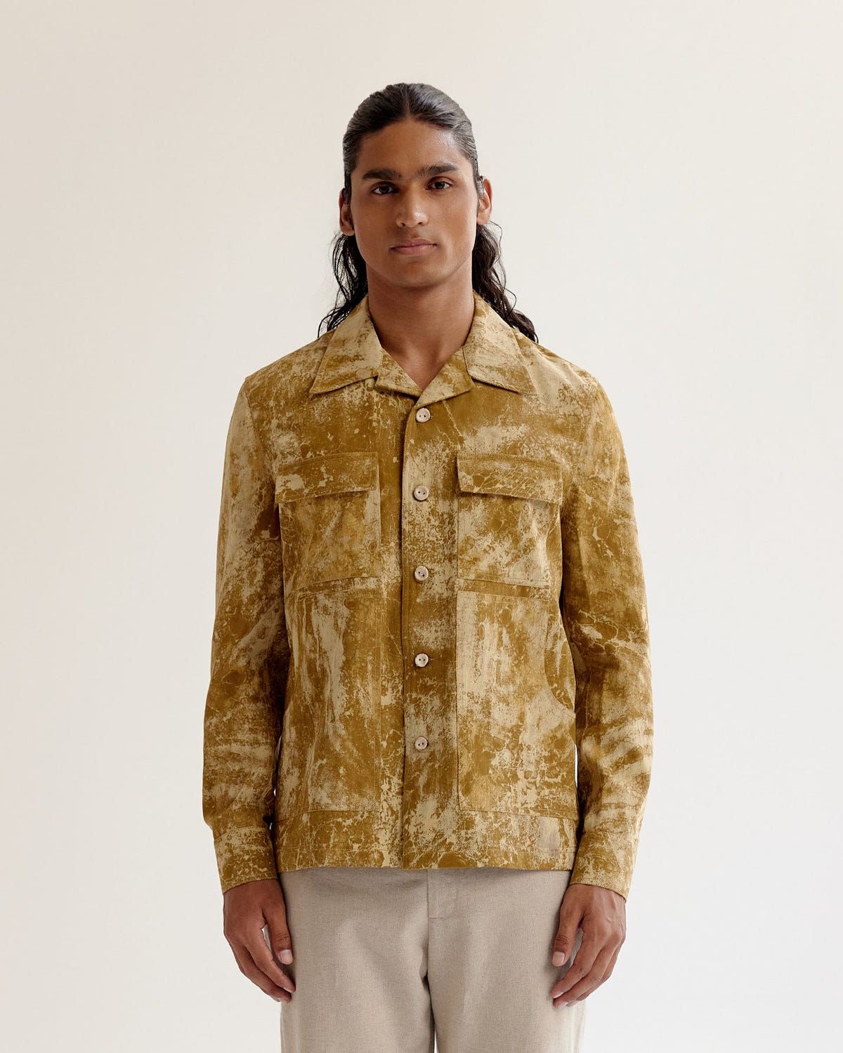 Skin Textured Batik Jacket - image 1