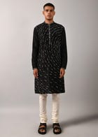 Shooting Star Embroidered Kurta Set view 4