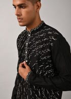Shooting Star Embroidered Kurta Set view 5