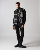 Hand-Stitched Crochet Denim  Jacket view 2