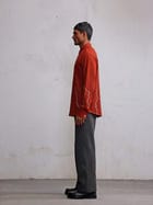Fractured line rust shirt view 4